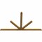 Ekena Millwork Saratoga Rough Sawn Timber Gable Bracket, Western Red Cedar, 96"W x 56"H x 2"D x 4"F, 14/12 Pitch GBW096X56X0204SAR00RWR - alternate 4